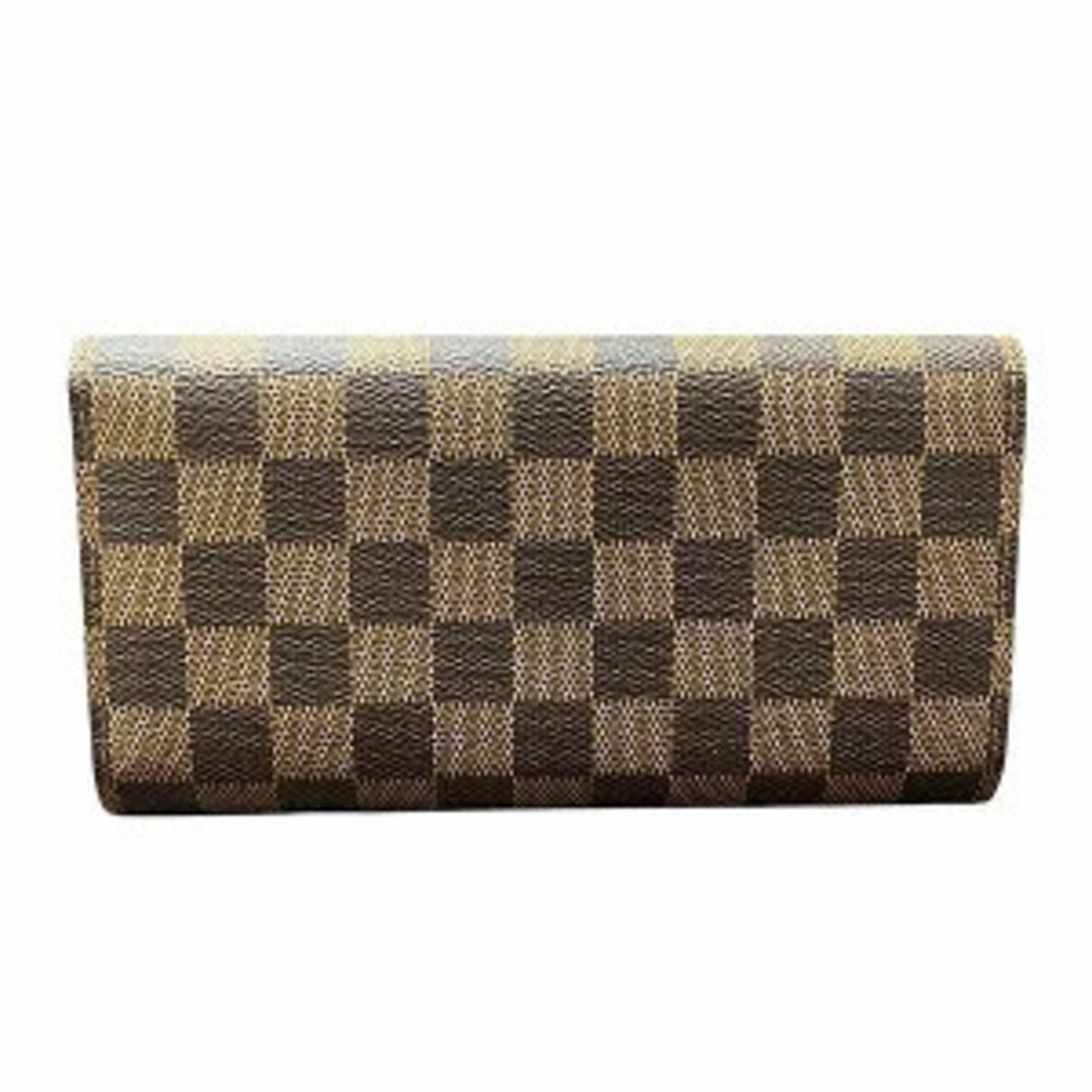 Louis Vuitton Tri Damier fold International Wallet Portefeuille Brown